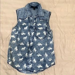 Forever 21 Horse Print Blouse